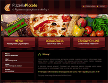 Tablet Screenshot of pizzeriapiccolo.com